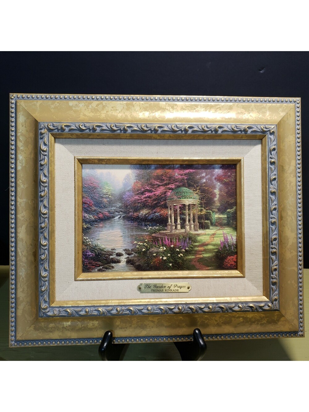Thomas Kinkade (1958 - 2012) "The Garden Of Prayer" Accent Print-Framed With COA
